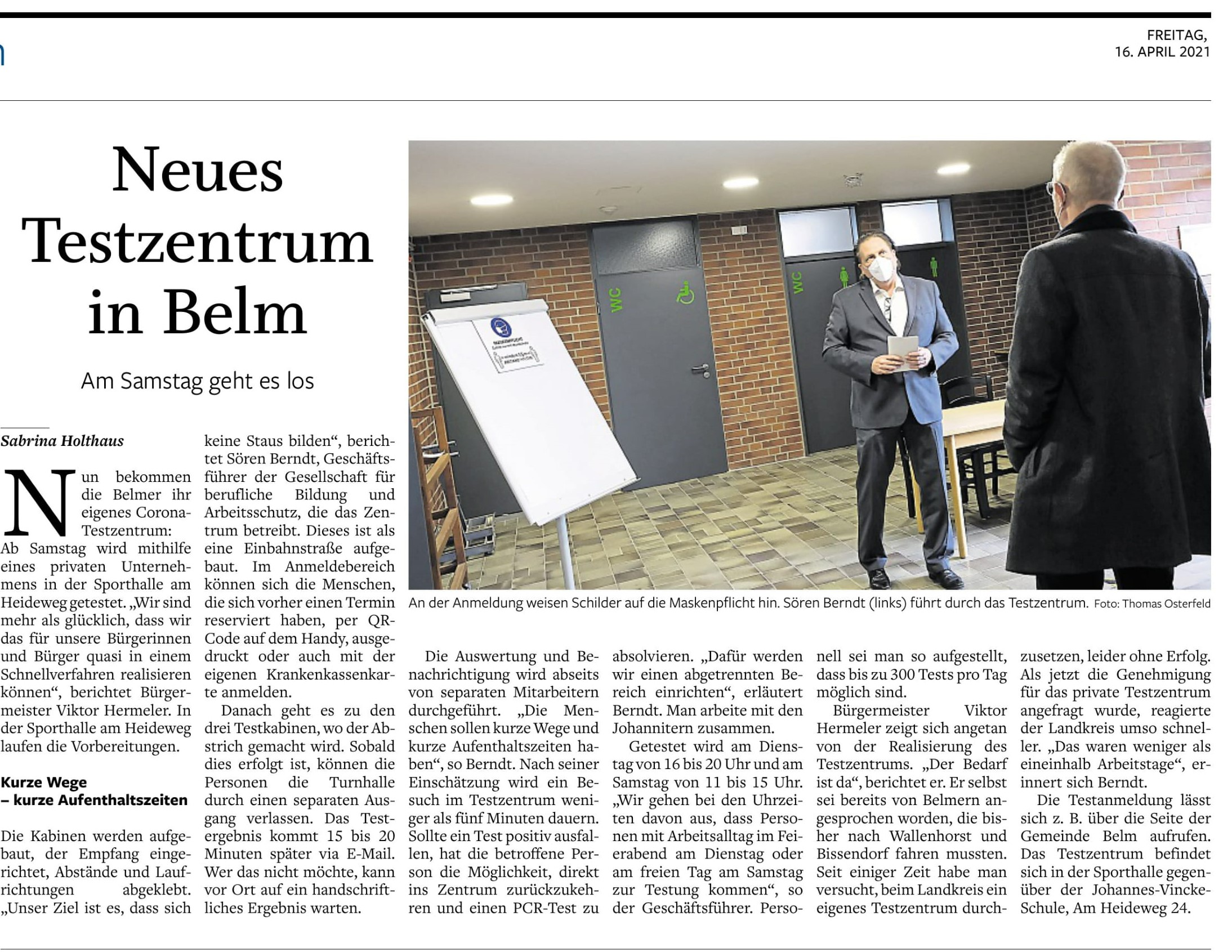 Bild vergr&ouml;&szlig;ern: NOZ-Bericht vom 16.04.