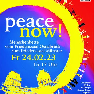Plakat Friedenskette23