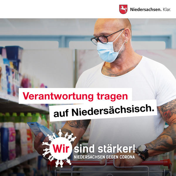 Bild vergr&ouml;&szlig;ern: Wir sind st&auml;rker - Niedersachsen gegen Corona