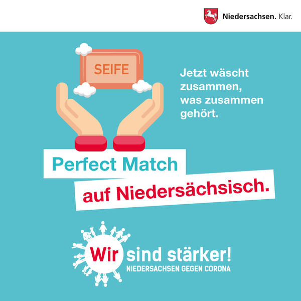 Bild vergr&ouml;&szlig;ern: Wir sind st&auml;rker - Niedersachsen gegen Corona